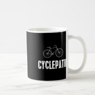 Radweg Lustiges Radfahren Mountainbiken Radfahrer Kaffeetasse