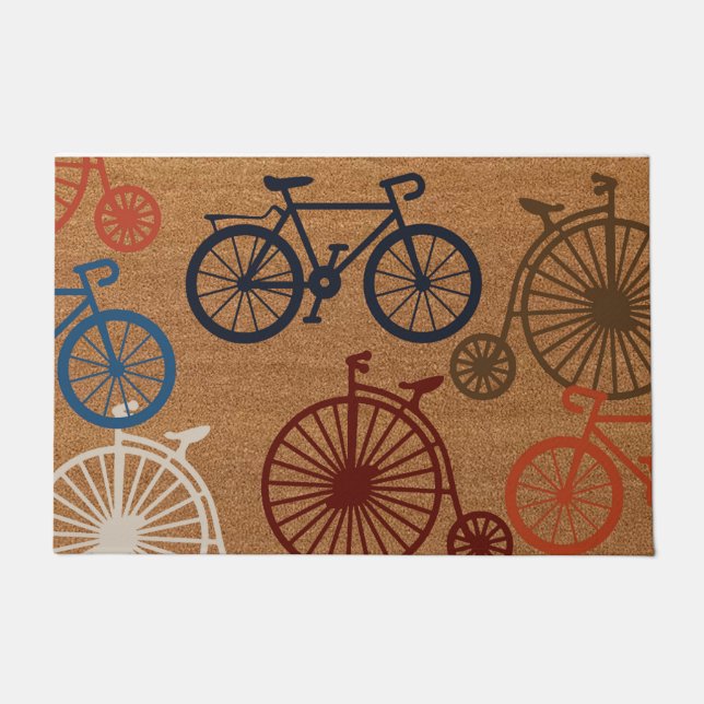 Radwillkommenmatte, Bike-Türmatte, Fahrradverleih Fußmatte (Vorderseite)