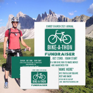 Radzeichen, Wohltätigkeit Bike-a-Thon-Veranstaltun Flyer