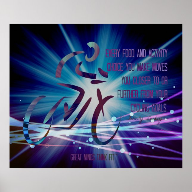 Radziele Poster für Fitness Motivation (Vorne)