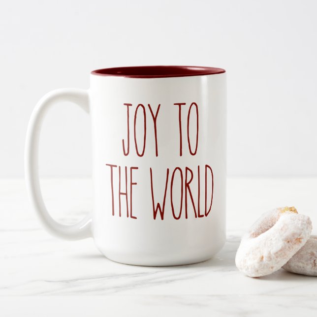 RAE DUNN inspiré la joie à la Mug de café du monde (Avec donut)
