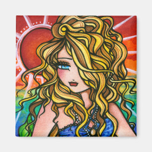 "Rae" Meerjungfrau-Fantasie-Fee Magnet