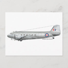 RAF DC3 Dakota während der Berliner Luftbrücke Postkarte