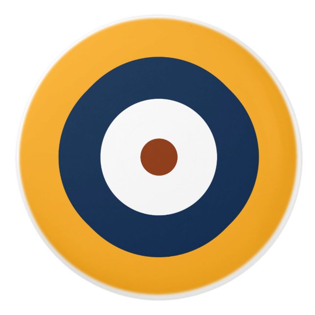 RAF Typ A.1 Roundel Keramikknauf (Vorderseite)