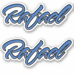 Rafael Nom bleu Autocollant Sticker Stickerset