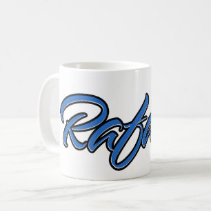 Rafael Vorname Name blue Tasse Kaffeetasse