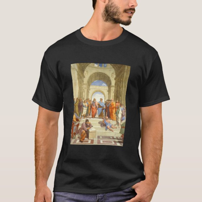 Raffaello Sanzio da Urbino Die Schule von Athen 15 T-Shirt (Vorderseite)