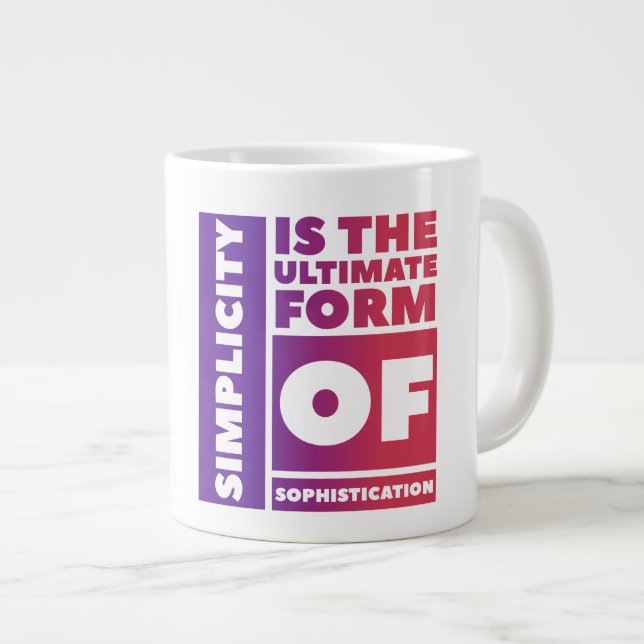 Raffinesse. - Jumbo-Tasse (Vorderseite Rechts)