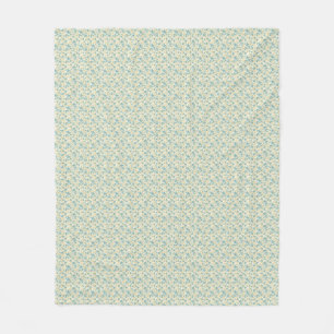Raffinierte 1940er Jahre Staubteal und Senfblumen Fleecedecke