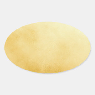 Raffinierte goldene ovale Folien-Imitation Ovaler Aufkleber