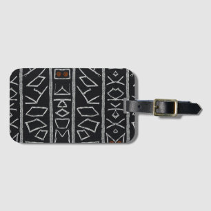 Raffinierte Luxus-Afrika-Karibik-Mudcloth Gepäckanhänger