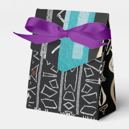 Raffinierte Luxus-Afrika-Karibik-Mudcloth Geschenkschachtel