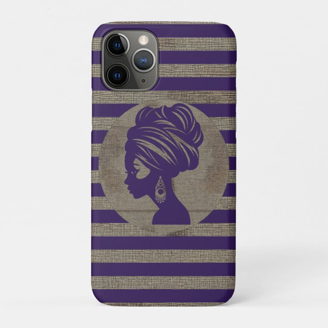 Raffinierte Luxus-Afrika-Karibische Mudcloth Case-Mate iPhone Hülle (Rückseite)