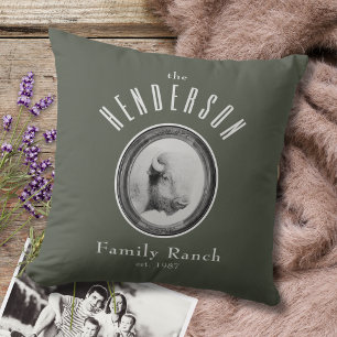 Raffinierte Western Ranch Buffalo Custom Sage Kissen
