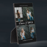 Raffinierter Collage EDITABLE Abschluss Plaque Fotoplatte<br><div class="desc">Tolle Erinnerung an diesen besonderen Meilenstein im Leben. Die Hintergrundfarbe kann online angepasst werden! Matching Artikel finden Sie auf unserer Website: www.berryberrysweet.com oder auf Anfrage.</div>