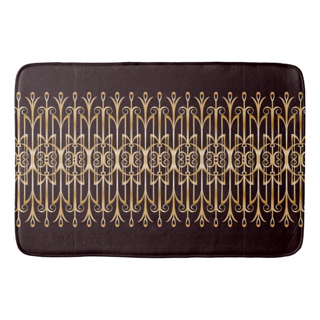 Raffiniertes Art Deco Bath Mat Thema Badematte (Vorderseite)