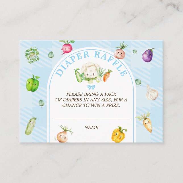 Raffle für Baby Blue Diaper Begleitkarte (Vorderseite)
