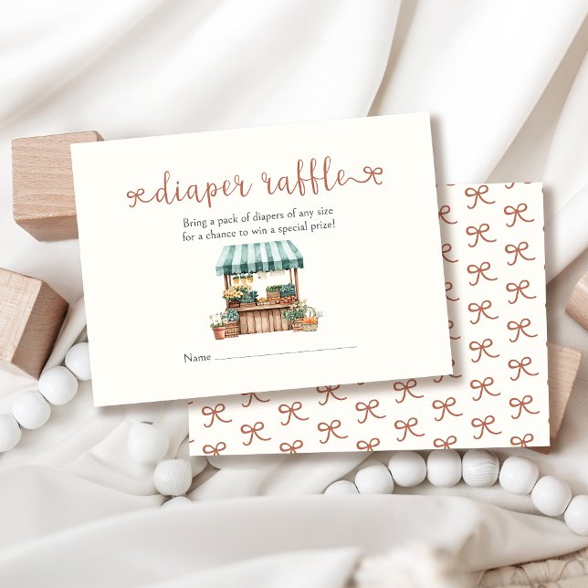 Raffle für die einheimische Babydusche Begleitkarte (Von Creator hochgeladen)