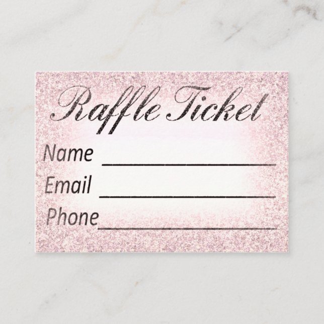 Raffle-Karten-Einladungs-Einsatz Begleitkarte (Vorderseite)