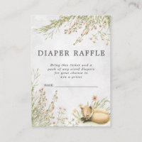 Raffle Ticket für Babydusche | Waldfuchs