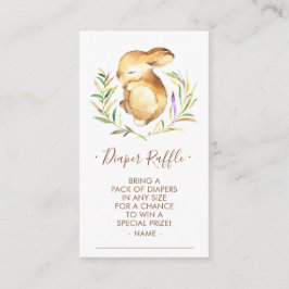 Raffle Ticket für das kleine Bunny Baby Showdusche Begleitkarte