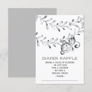 Raffle-Ticket für das neutrale Baby-Duschduschdusc Einladung
