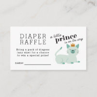 Raffle Ticket für das Prince Cat Baby Showdusche
