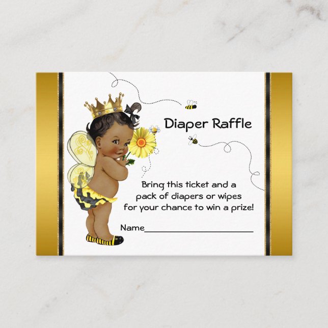 Raffle Ticket für die afrikanische Jungfrau Begleitkarte (Vorderseite)