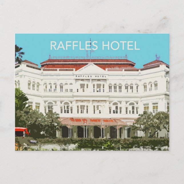 Raffles Hotel Singapore Postcard Postkarte (Vorderseite)
