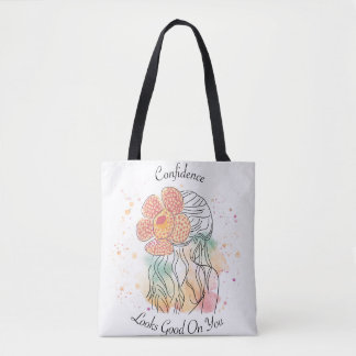 Rafflesia art line Aquarellbilder Tasche