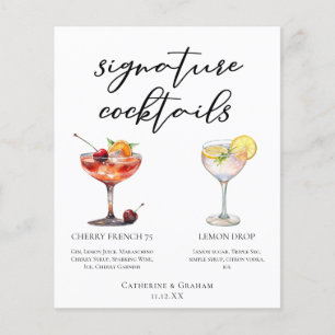 Rafraîchir Fruit Signature Cocktails Menu Mariage