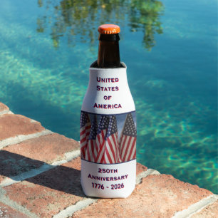 Rafraichisseur De Bouteilles 250e anniversaire USA Patriotic American Flags
