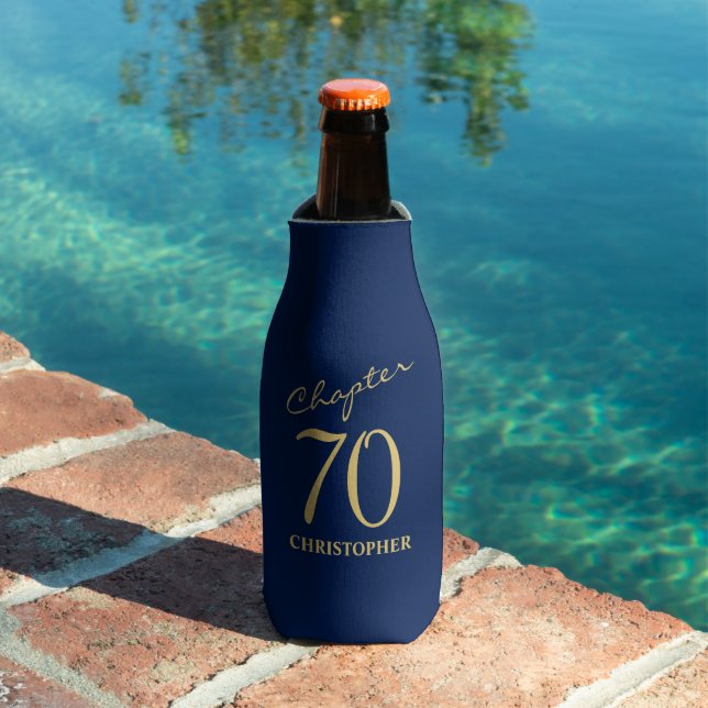 Rafraichisseur De Bouteilles 70e anniversaire Blue Gold (Piscine in situ)