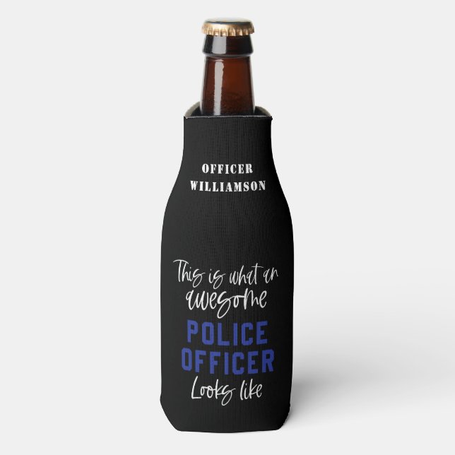 Rafraichisseur De Bouteilles Agent de police amusant Awesome policier (Bottle Devant)