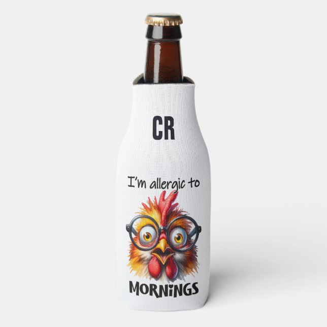 Rafraichisseur De Bouteilles Ajouter vos initiales/ Ajouter du texte sur le Gla (Bottle Devant)