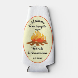 Rafraichisseur De Bouteilles Ami drôle Marshmallow Citation de Camping