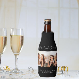 Rafraichisseur De Bouteilles Amis pour toujours BFF photo party noir