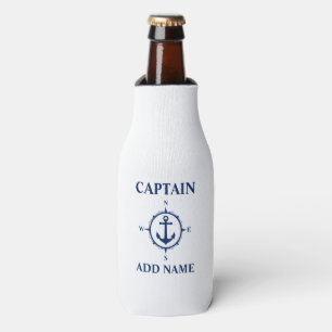 Rafraichisseur De Bouteilles Ancre Compass Capitaine Ajouter un nom Nom de bate