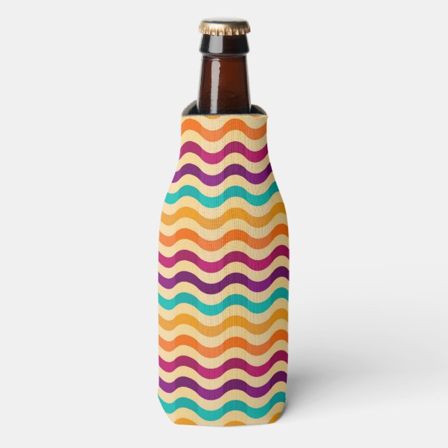 Rafraichisseur De Bouteilles Arrière - plan avec rayures dans rétro 2 (Bottle Devant)