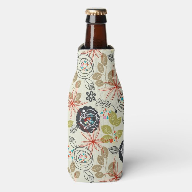Rafraichisseur De Bouteilles Arrière - plan floral 2 (Bottle Devant)