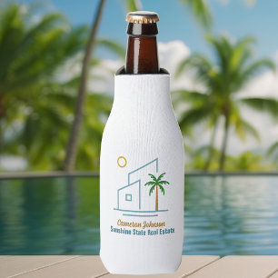 Rafraichisseur De Bouteilles Beach Real Estate Company Cute Personnalisable