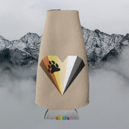 Rafraichisseur De Bouteilles Bear Pride Coeur Bouteille Beverage Cooler