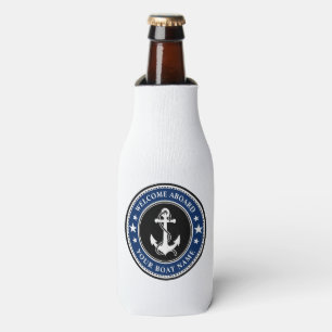 Rafraichisseur De Bouteilles Bienvenue à bord de votre bateau Nom Ancre Stars M