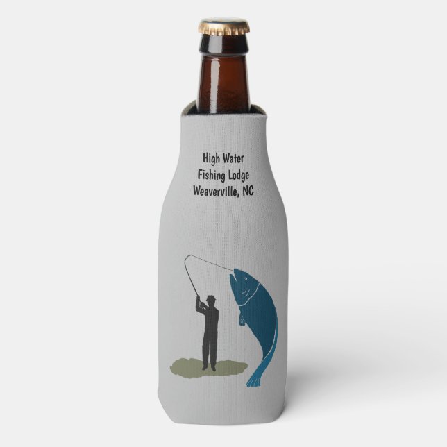 Rafraichisseur De Bouteilles Big Catch sur mesure pêcheur (Bottle Devant)