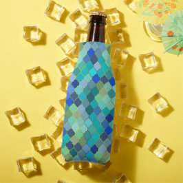 Rafraichisseur De Bouteilles Blue Aqua Moroccan Mosaic