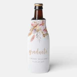 Rafraichisseur De Bouteilles Bohème Floral Dusty Pampas Rose Graduation