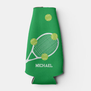 Rafraichisseur De Bouteilles Boule moderne de tennis vert personnalisé