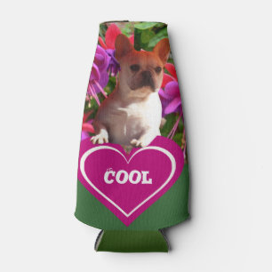 Rafraichisseur De Bouteilles Bouledogue français coeur French Bulldog mère