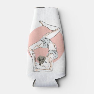 Rafraichisseur De Bouteilles Bouteille de nom personnalisé de femme Yoga glaciè