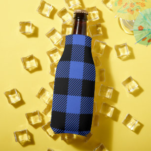Rafraichisseur De Bouteilles Buffalo Check Blue & Black Lumberjack Plaid Decor